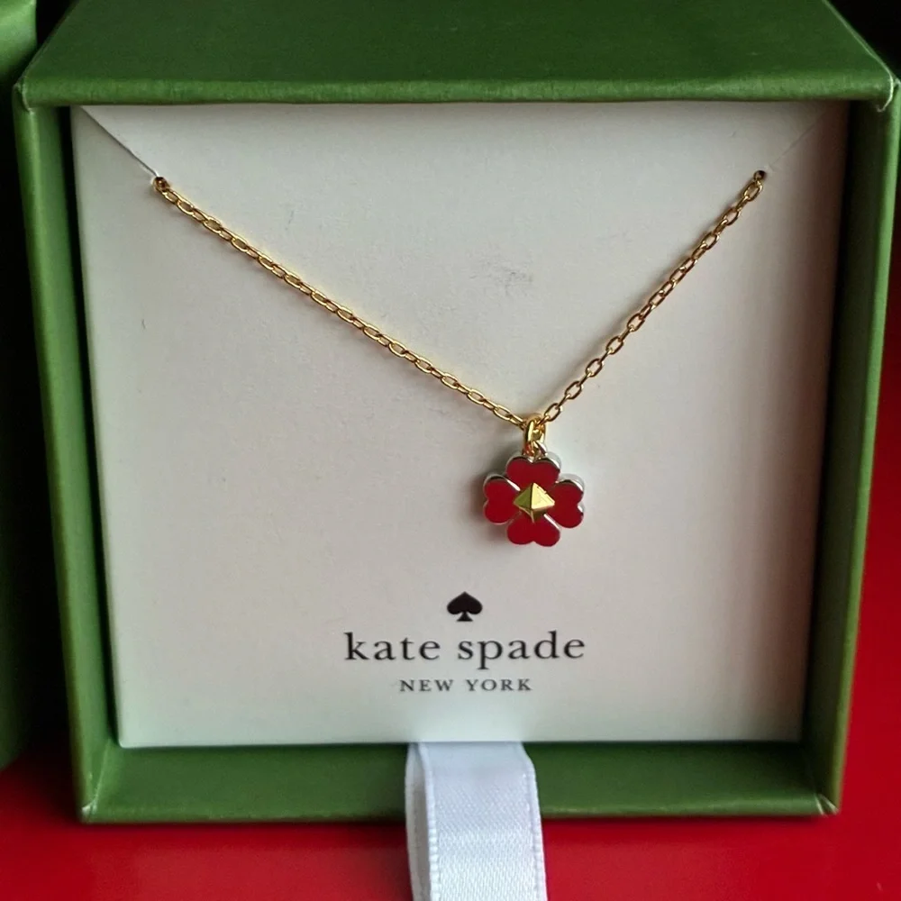 Kate Spade Necklace,Kate Spade Gold and Silver Floral Necklace